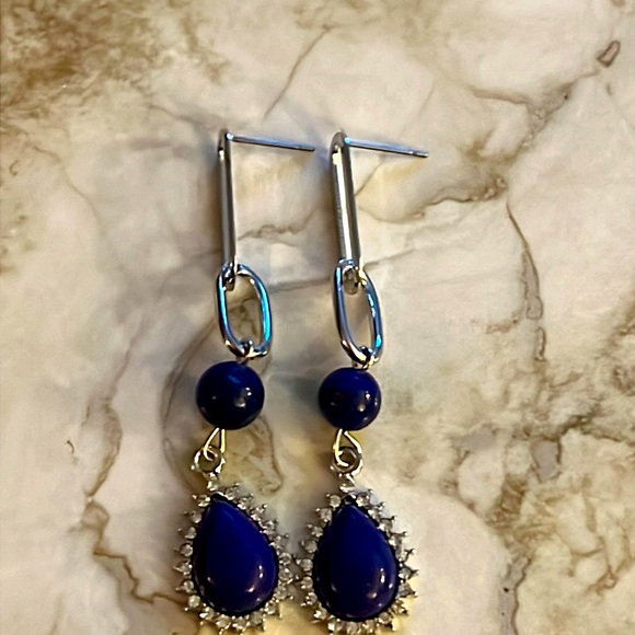 Lapis Lazuli Earrings - Picture 1 of 3